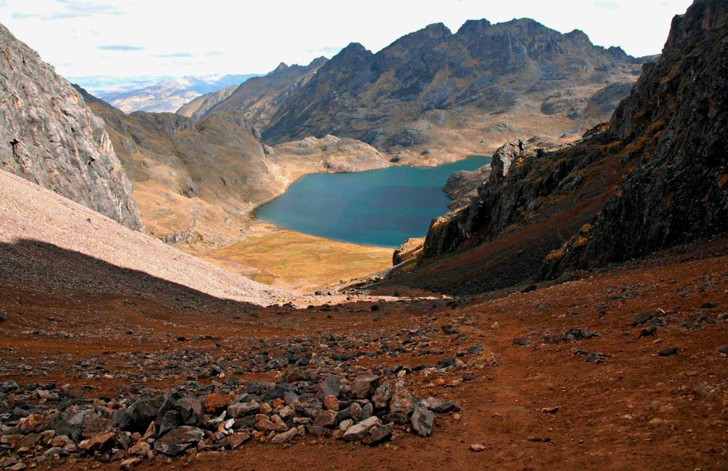moto sur la piste bolivienne Bolivie Ruta de las Lagunas